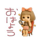 mottoの大人ぱっつんボブドール♡毎日（個別スタンプ：1）
