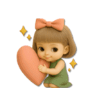 mottoの大人ぱっつんボブドール♡毎日（個別スタンプ：8）