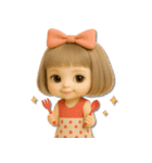 mottoの大人ぱっつんボブドール♡毎日（個別スタンプ：27）