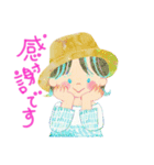 虹色ガール2【敬語】（個別スタンプ：15）