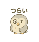 シュールふくろうのあいさつ日常（個別スタンプ：21）