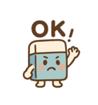 消しゴムくんのゆるっとあいさつ（個別スタンプ：1）