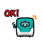 列車の顔スタンプ No.01（個別スタンプ：1）