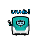 列車の顔スタンプ No.01（個別スタンプ：8）