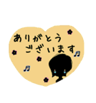 くすみカラー 影絵風＆女子の日常スタンプ（個別スタンプ：16）