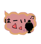 くすみカラー 影絵風＆女子の日常スタンプ（個別スタンプ：20）