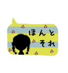くすみカラー 影絵風＆女子の日常スタンプ（個別スタンプ：32）