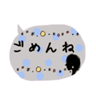 くすみカラー 影絵風＆女子の日常スタンプ（個別スタンプ：38）