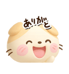 たれみみネコ【茶】3D☆どアップ（個別スタンプ：10）