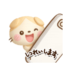 たれみみネコ【茶】3D☆どアップ（個別スタンプ：18）