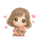 【るなのほわほわ♡癒しスタンプ】（個別スタンプ：5）