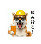 柴犬の現場仕事⭐酒(再販)（個別スタンプ：5）