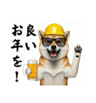 柴犬の現場仕事⭐酒(再販)（個別スタンプ：33）