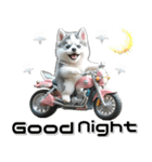 敬語♡バイク好き シベリアンハスキー（個別スタンプ：15）