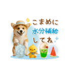 ▶動く癒しコーギーの「夏」の毎日（個別スタンプ：19）