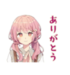 ふんわりかわいい女の子の釣り（個別スタンプ：3）