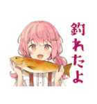 ふんわりかわいい女の子の釣り（個別スタンプ：10）
