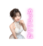 レースドレスの妖艶な女子高校生（個別スタンプ：15）