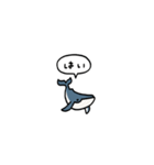 小さいクジラ(フキダシ)（個別スタンプ：1）