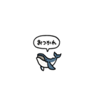 小さいクジラ(フキダシ)（個別スタンプ：15）