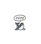 小さいクジラ(フキダシ)（個別スタンプ：28）