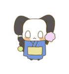 夏に使えるゆるふわチンチラのスタンプ（個別スタンプ：3）