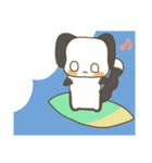 夏に使えるゆるふわチンチラのスタンプ（個別スタンプ：6）