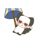 夏に使えるゆるふわチンチラのスタンプ（個別スタンプ：7）