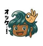 サーファー波空(サーフィン)……（個別スタンプ：15）