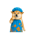可愛い柴犬のシャワー服 V.2（個別スタンプ：23）