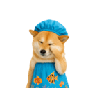 可愛い柴犬のシャワー服 V.2（個別スタンプ：27）