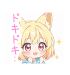 パステルパーカーの狐の女の子スタンプ（個別スタンプ：27）