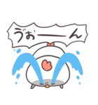 白いゆるとり9(怒哀)（個別スタンプ：5）
