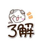 たれみみネコ☆ぷっくり文字（個別スタンプ：5）