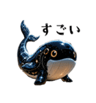 やみかわ魔獣2_クジラ（個別スタンプ：22）