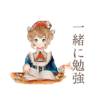 英語学習★クラシカルメイド（個別スタンプ：16）