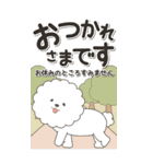 やさしいビションフリーゼ『仕事＆連絡』（個別スタンプ：18）