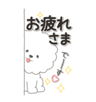 やさしいビションフリーゼ『仕事＆連絡』（個別スタンプ：19）