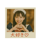 面白い＆可愛いコンカフェ嬢ポラロイド写真（個別スタンプ：1）