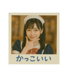 面白い＆可愛いコンカフェ嬢ポラロイド写真（個別スタンプ：12）