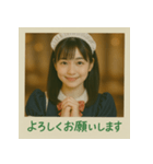 面白い＆可愛いコンカフェ嬢ポラロイド写真（個別スタンプ：16）