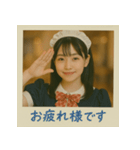 面白い＆可愛いコンカフェ嬢ポラロイド写真（個別スタンプ：17）