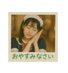面白い＆可愛いコンカフェ嬢ポラロイド写真（個別スタンプ：18）