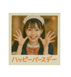 面白い＆可愛いコンカフェ嬢ポラロイド写真（個別スタンプ：24）