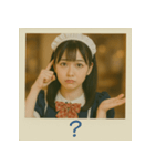 面白い＆可愛いコンカフェ嬢ポラロイド写真（個別スタンプ：27）