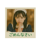 面白い＆可愛いコンカフェ嬢ポラロイド写真（個別スタンプ：31）