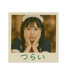 面白い＆可愛いコンカフェ嬢ポラロイド写真（個別スタンプ：34）