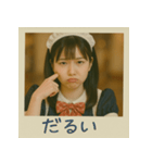 面白い＆可愛いコンカフェ嬢ポラロイド写真（個別スタンプ：37）