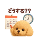【3D】毎日使える挨拶♡トイプードル（個別スタンプ：20）