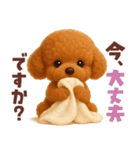 【3D】毎日使える挨拶♡トイプードル（個別スタンプ：29）